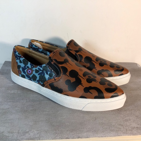 New ! Coach Wildebeest Nappa Slip on Sneakers/loafers leather sz 7 b - Picture 3 of 16